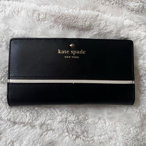 Black Leather Kate Spade Wallet